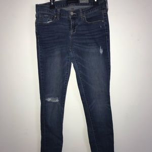 Aeropostale low rise skinny jeans dark blue